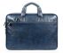 The Clownfish Faux Leather Slim Expandable 15.6 inch Laptop Messenger Bag Laptop Briefcase (Blue)