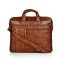 Lovely Bazaar Leather Laptop Shoulder Briefcase Messenger Sling Office Business Travel Bag for Men and Women