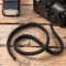 Black Beauty Vintage Camcorder Neck Shoulder Strap Belt 550 LB Paracord Camera Strap for Canon Nikon Sony Olympus SLR DSLR Cameras Black